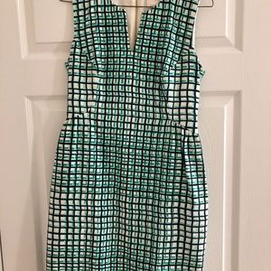 Kate Spade Samantha Check Sleeveless Dress Size 2